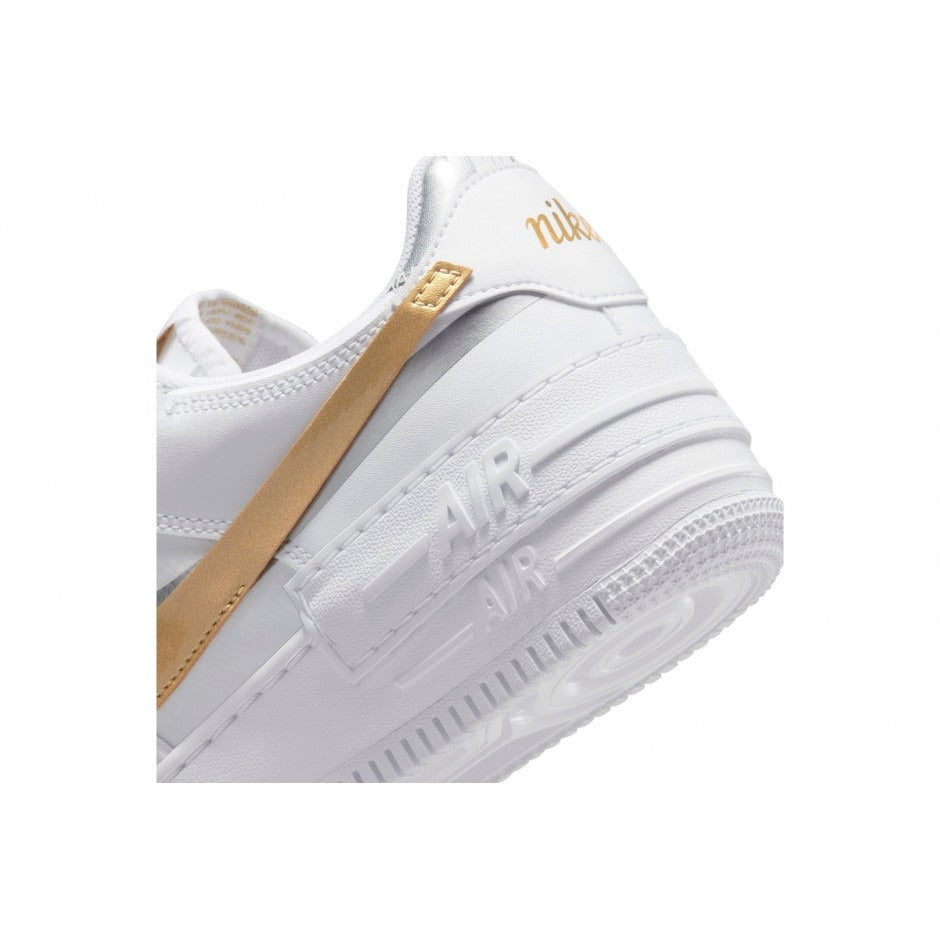 Nike Air Force 1 Shadow 'White Metallic Gold'