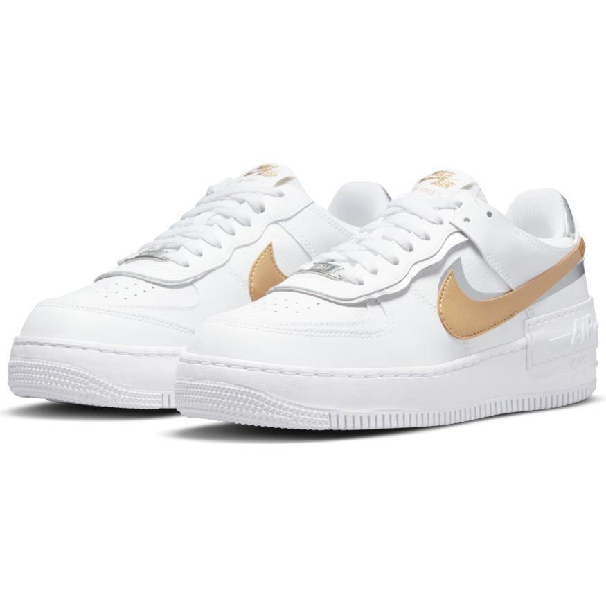 Nike Air Force 1 Shadow 'White Metallic Gold'