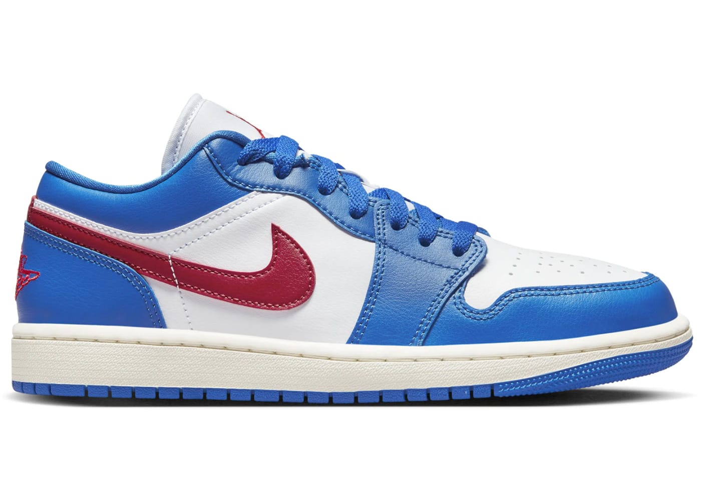 Jordan 1 Low Sport Blue Gym Red (Women's)