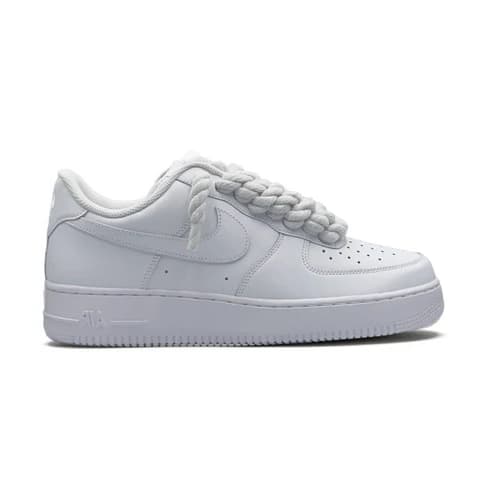 Nike Air Force 1 White - White Rope Laces