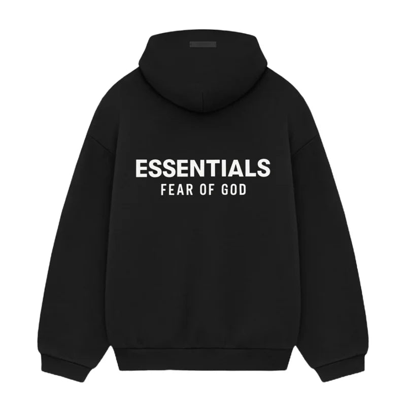 Fear of God Essentials Fleece Hoodie (FW24) Black